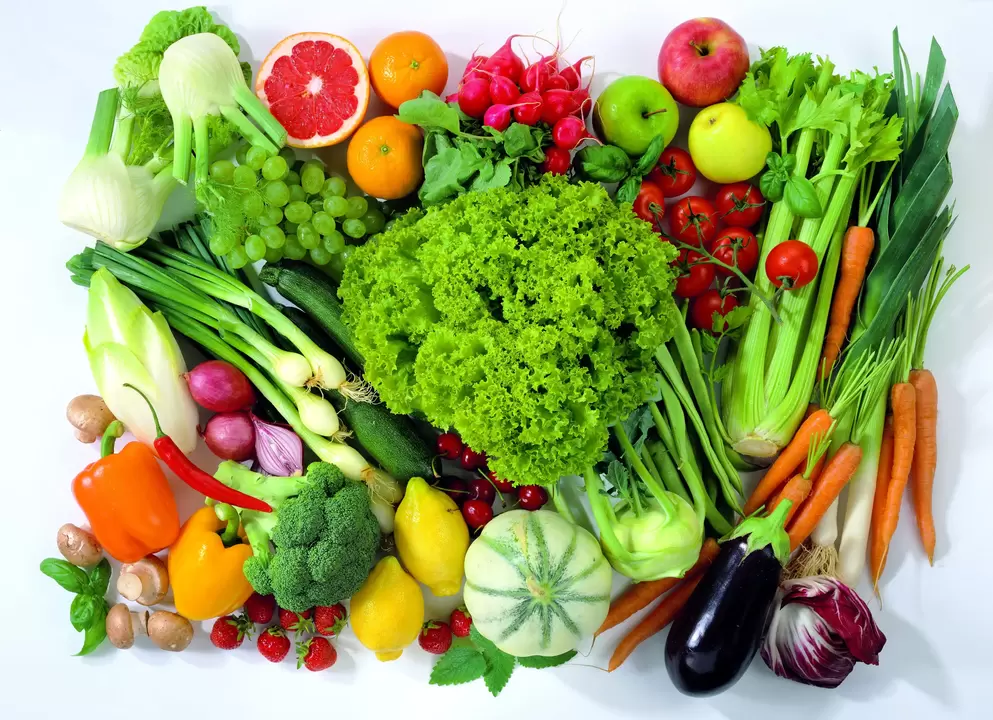 rau và trái cây để có hiệu lực