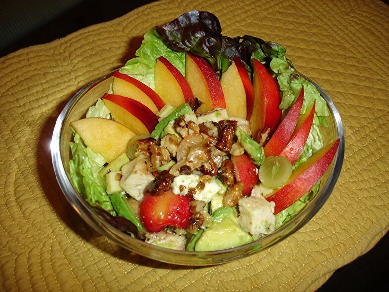 salad trái cây hạt cho hiệu lực